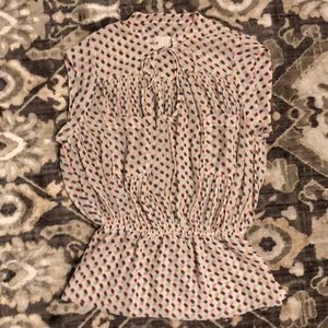 Polka dotted Fitted Top